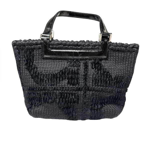 Salvatore Ferragamo Handbags - Salvatore Ferragamo Black Woven Mini Bag